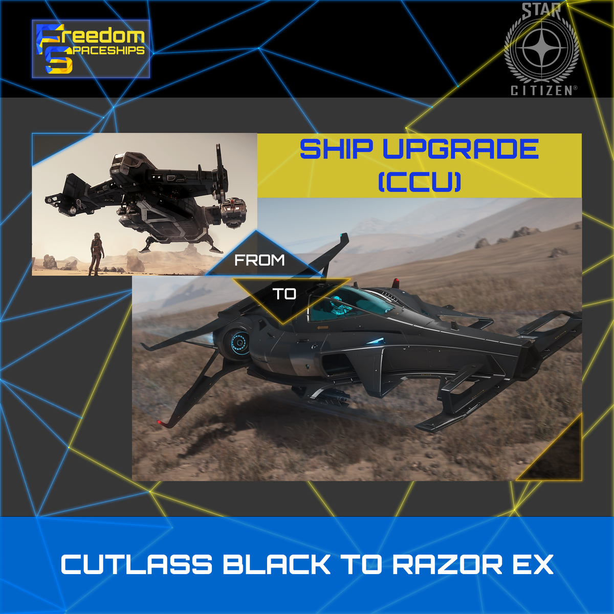 CUTLASS BLACK TO RAZOR EX