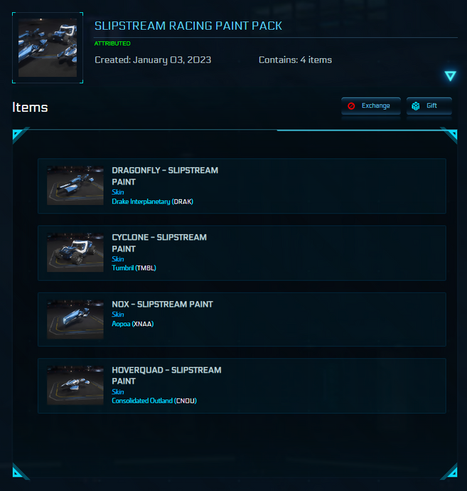 Slipstream Racing Paint Pack