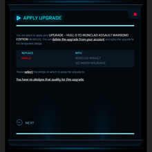 Load image into Gallery viewer, Upgrade - Hull D to Ironclad Assault 120m ins | Space Foundry Marketplace.