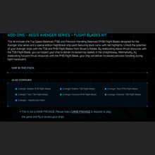 Load image into Gallery viewer, Aegis Avenger Flight Blade Kit Add-On with Nightbreak Paint