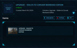 Railen to Corsair Warbond Edition