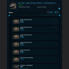 Load image into Gallery viewer, Add-Ons - Anvil C8 Pisces Series - Flight Blades Kit | Space Foundry Marketplace.