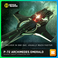 Load image into Gallery viewer, P-72 Archimedes Emerald OC + Paint - Original Concept | Space Foundry Marketplace.