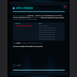 Upgrade - Constellation Andromeda to Apollo Triage Warbond Edition