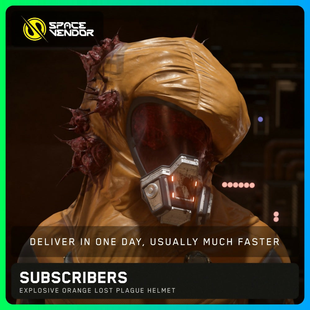SUBSCRIBERS - Explosive Orange Lost Plague Helmet