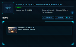 Sabre to A1 Spirit Warbond Edition