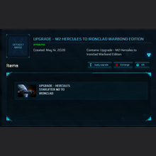 Load image into Gallery viewer, Upgrade - M2 Hercules to Ironclad Warbond Edition | Space Foundry Marketplace.
