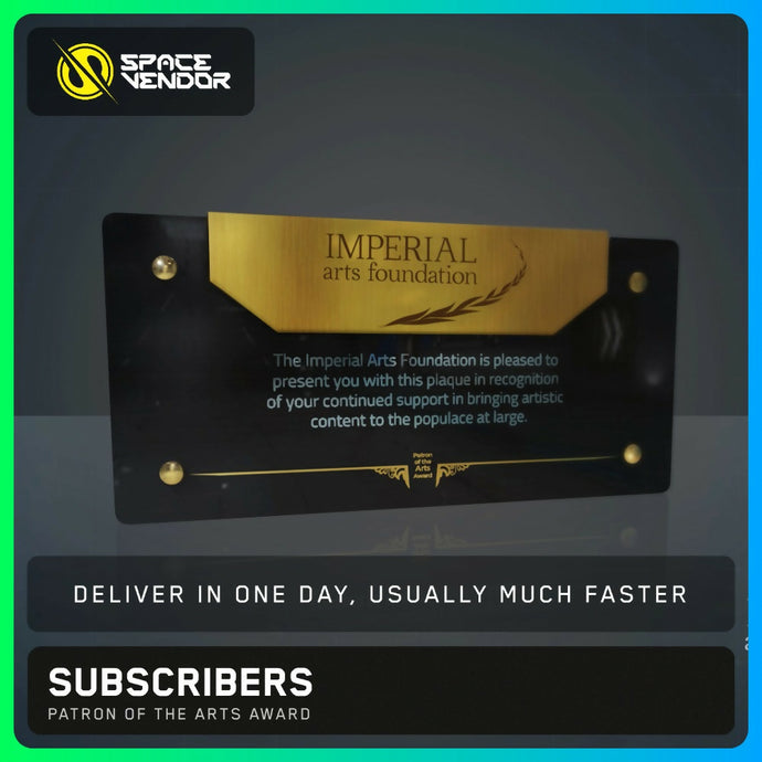 SUBSCRIBERS - Patron of the Arts Award