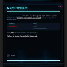 Load image into Gallery viewer, Upgrade - Guardian QI to M80 Warbond Edition 120m | Space Foundry Marketplace.
