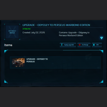 Load image into Gallery viewer, Upgrade - Odyssey to Perseus Warbond Edition | Space Foundry Marketplace.