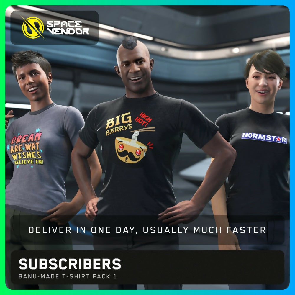 SUBSCRIBERS - Banu-Made T-Shirt Pack 1