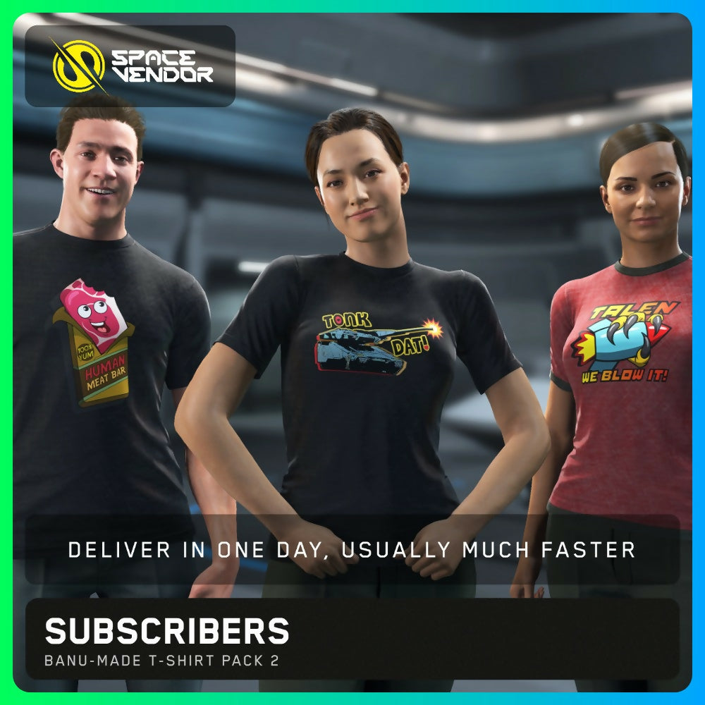 SUBSCRIBERS - Banu-Made T-Shirt Pack 2