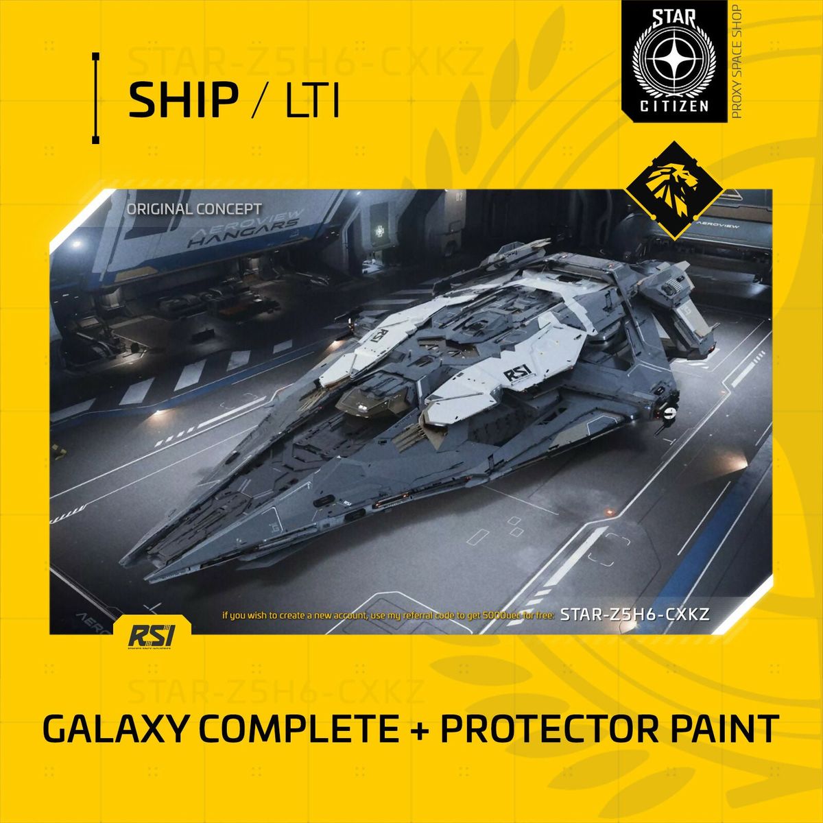 Space-Foundry.com: Rsi Galaxy + All 3 Modules + Protector Paint ...