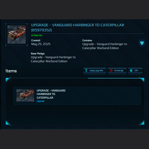 Upgrade - Vanguard Harbinger to Caterpillar Warbond Edition