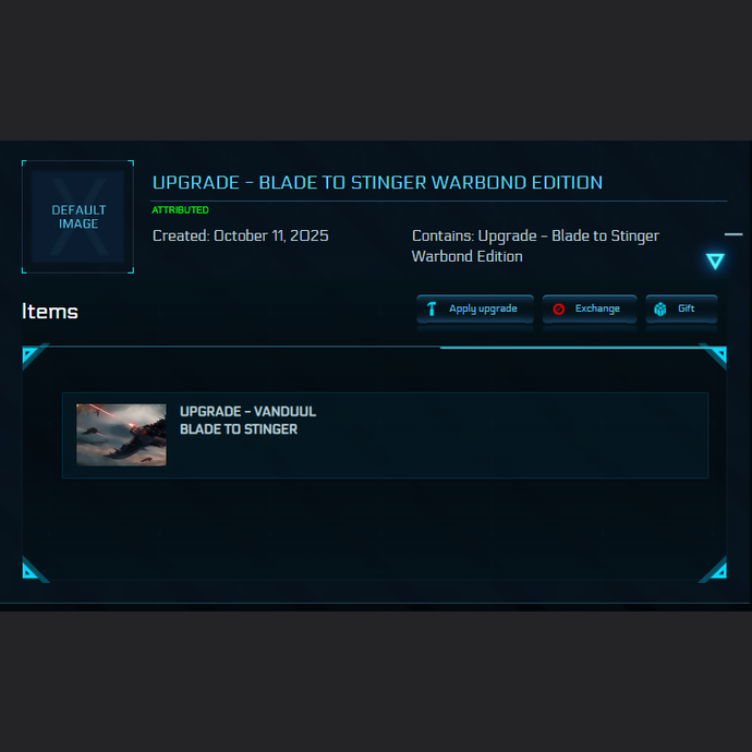 Upgrade - Blade to Stinger Warbond Edition 10y ins.