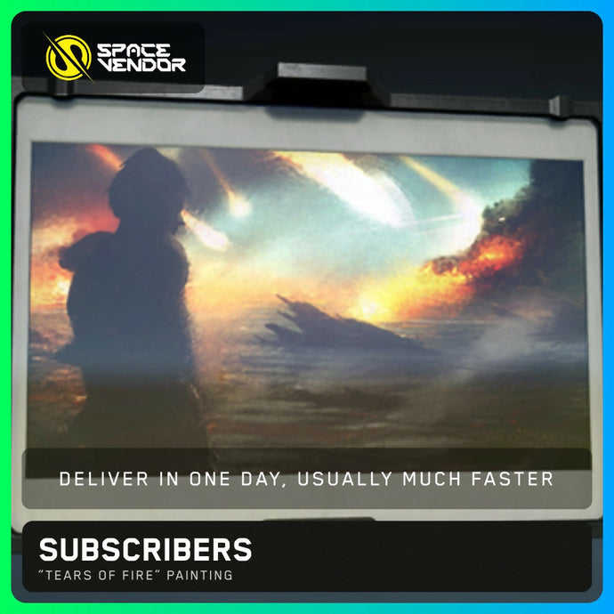 SUBSCRIBERS - “Tears of Fire” Painting