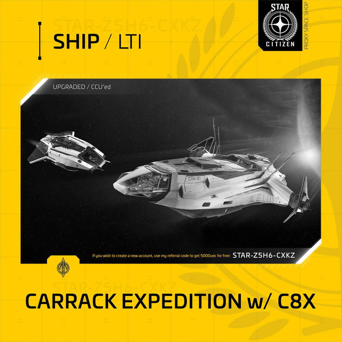 Anvil Carrack Expedition with C8X Pisces - LTI - (Lifetime Insurance) - CCU'd
