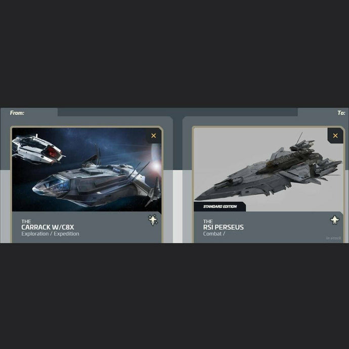 Carrack with C8X to Perseus | Space Foundry Marketplace.