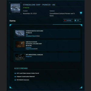 Pioneer - 10 yrs insurance | Space Foundry Marketplace.