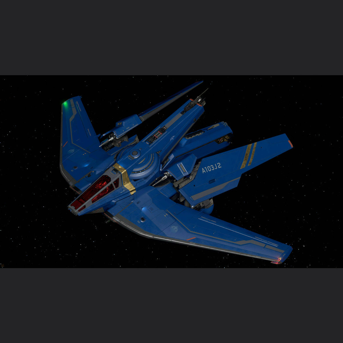 Anvil Hawk - Invictus Blue and Gold Paint