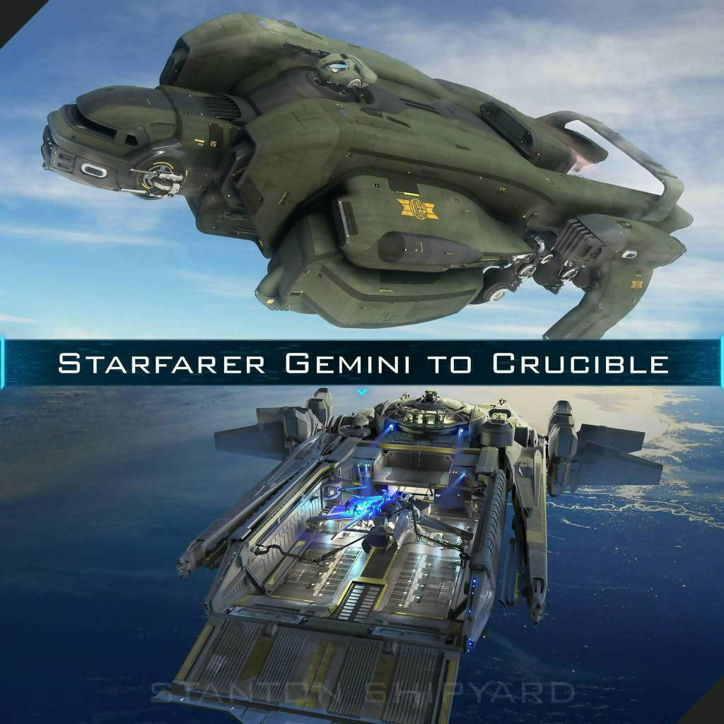 Upgrade - Starfarer Gemini to Crucible | Space Foundry Marketplace.