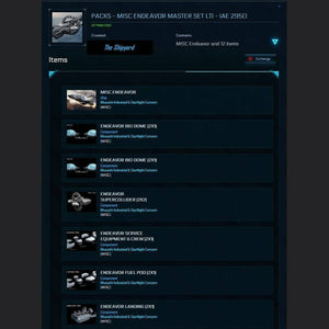 MISC Endeavor Master Set LTI - IAE 2950 | Space Foundry Marketplace.