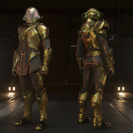 Xanthule Gold Flight Suit and Helmet - Subscriber Exclusive