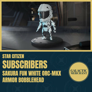 SUBSCRIBERS - Sakura Fun White Orc-Mkx Armor Bobblehead