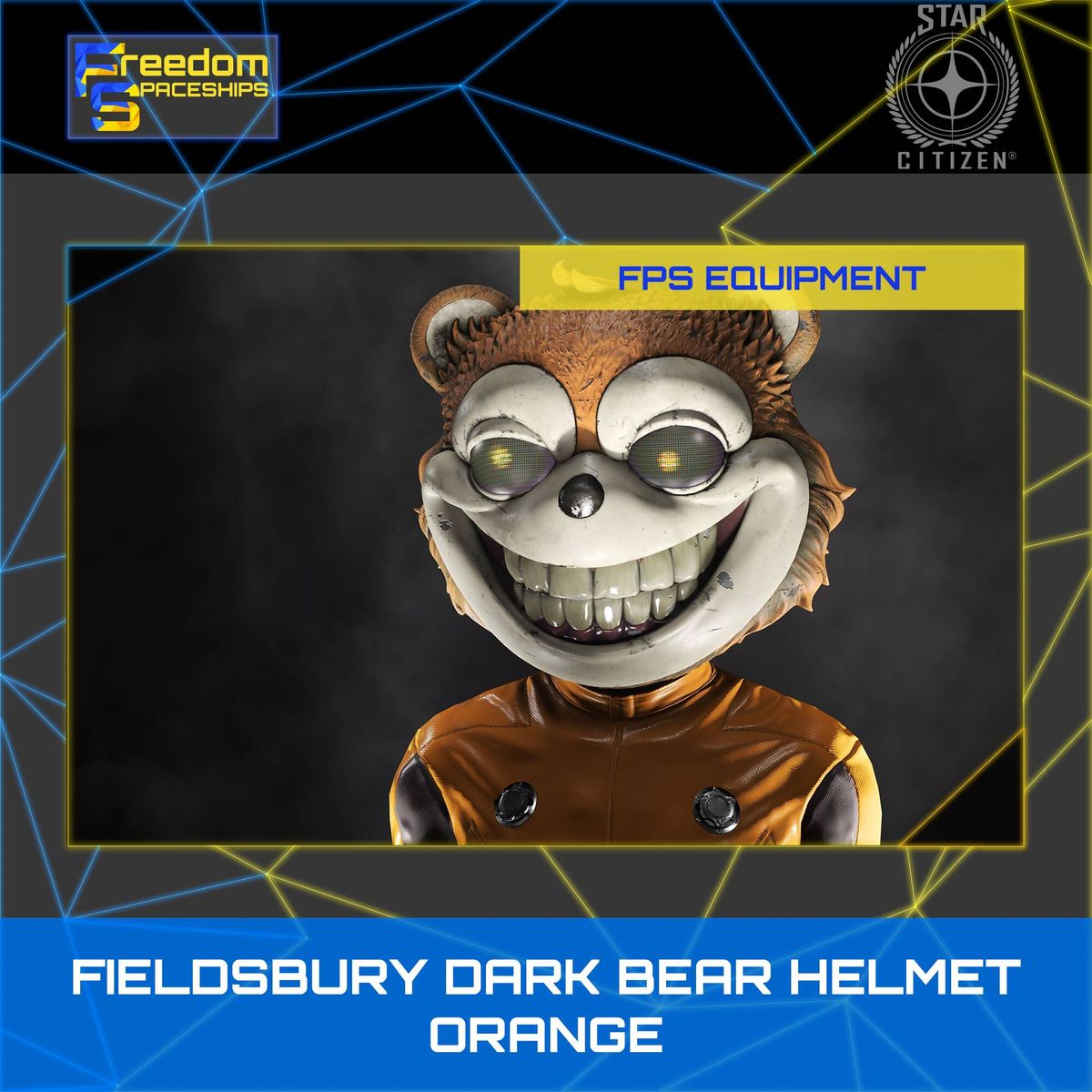 Gear - Fieldsbury Dark Bear Helmet – Orange