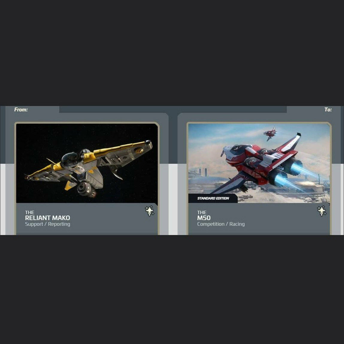 Reliant Mako to M50 Standard Edition | Space Foundry Marketplace.