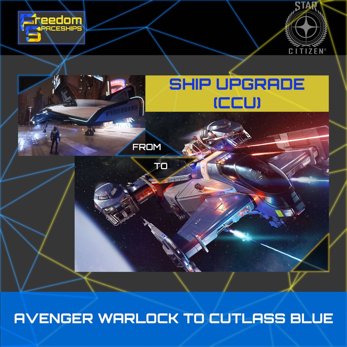Upgrade Star Citizen : Avenger Warlock - CCU Neuf - PC