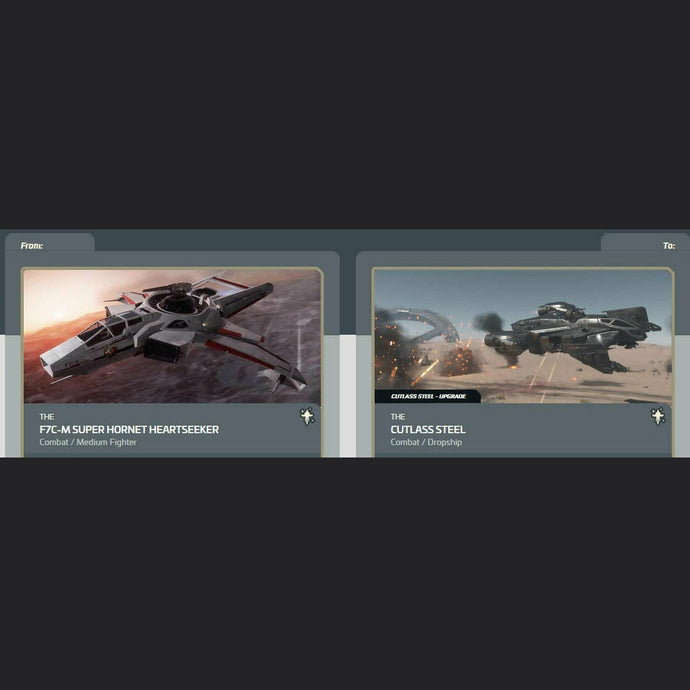 Super Hornet Heartseeker to Cutlass Steel CCU | Space Foundry Marketplace.