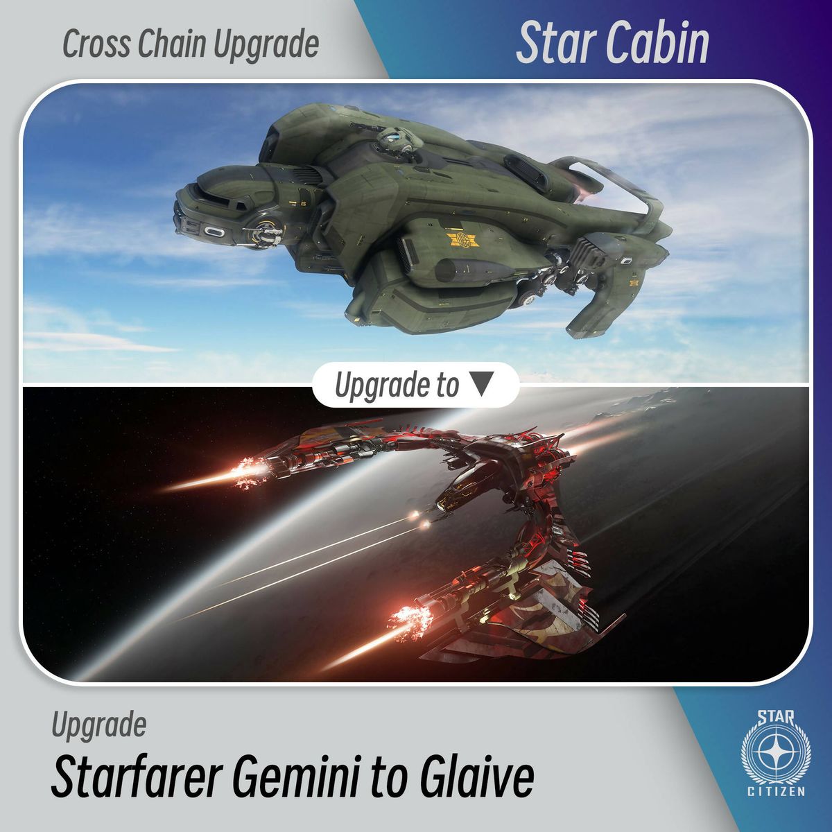 Starfarer Gemini to Glaive - Upgrade