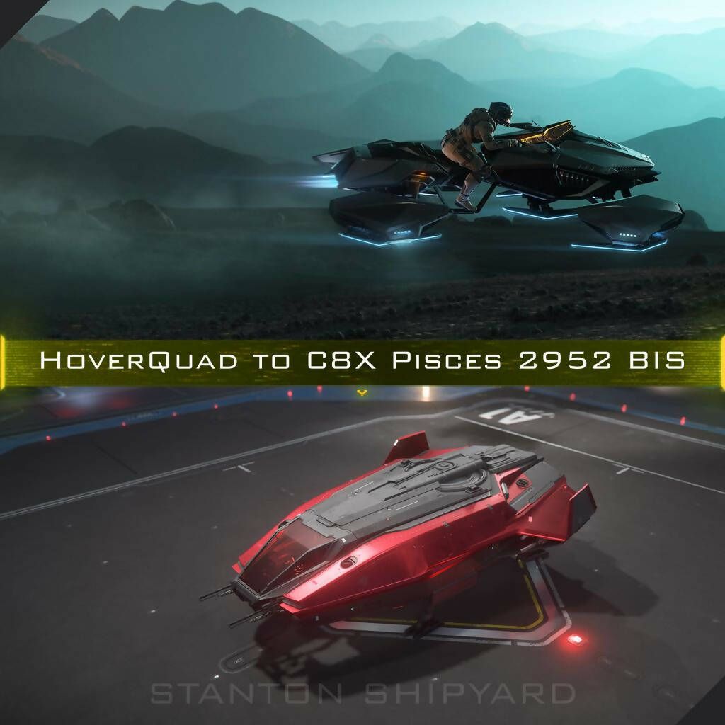 2952 BIS Upgrade - HoverQuad to C8X Pisces + 10 Yr insurance + Paint & Goodies