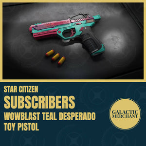 SUBSCRIBERS - Wowblast Teal Desperado Toy Pistol
