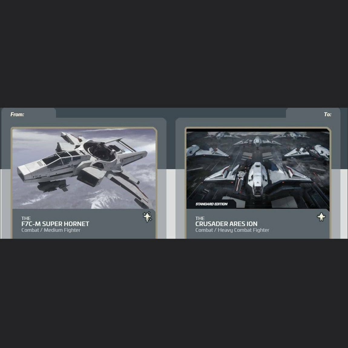 F7C-M Super Hornet to Crusader Ares Ion | Space Foundry Marketplace.