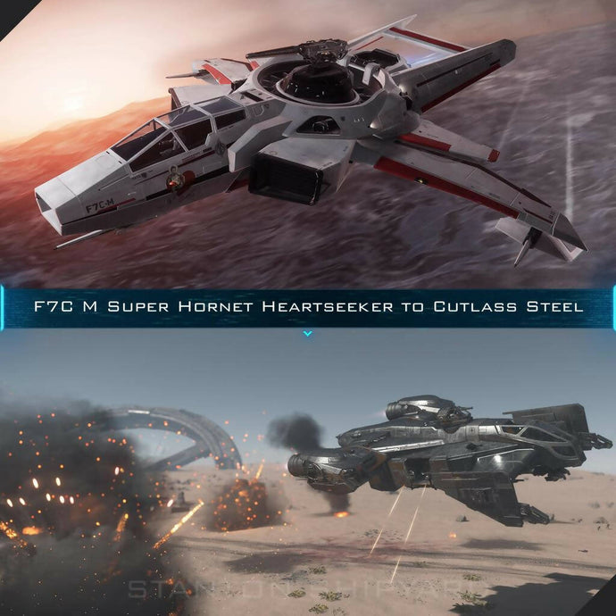 Upgrade - F7C-M Super Hornet Heartseeker to Cutlass Steel