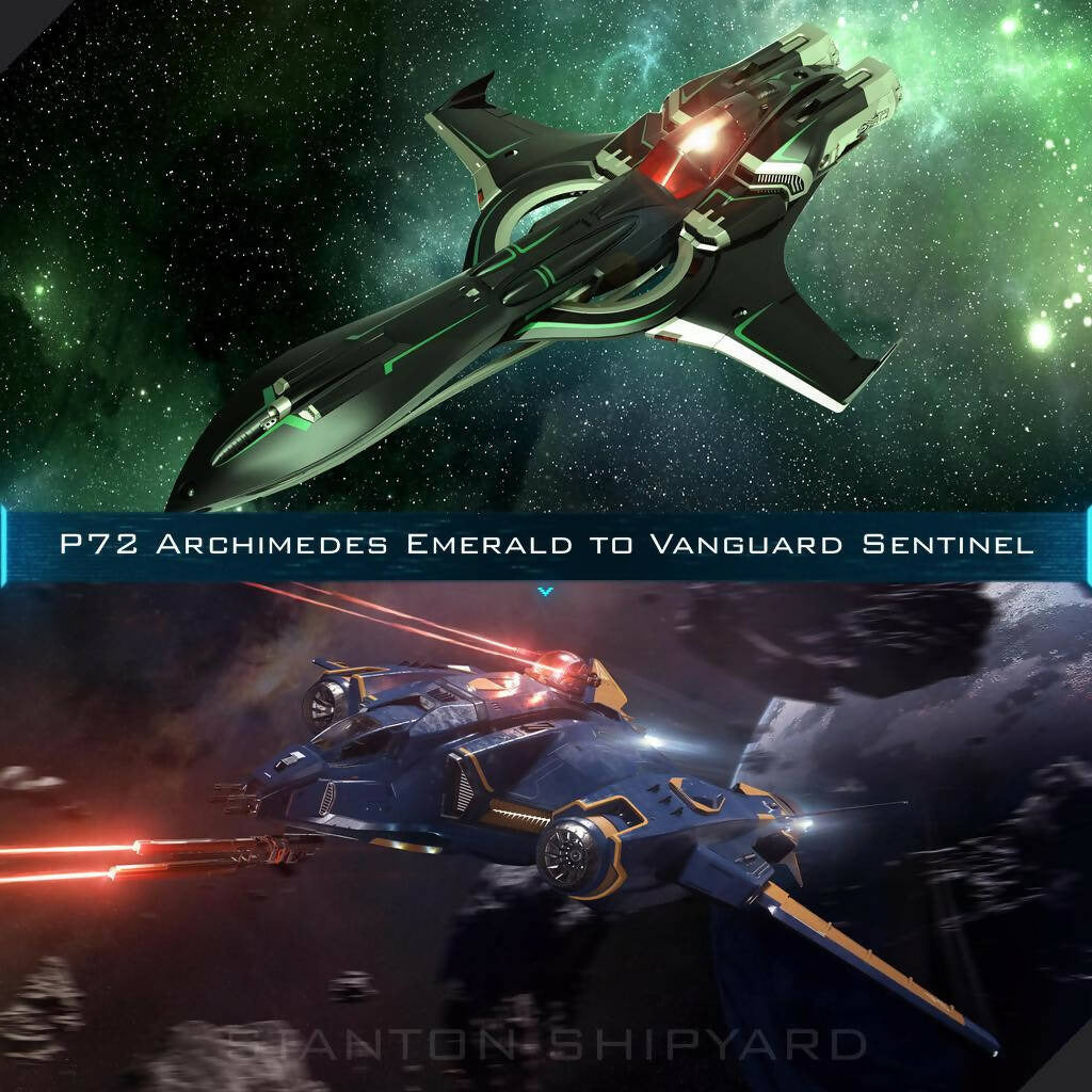 Upgrade - P-72 Archimedes Emerald to Vanguard Sentinel