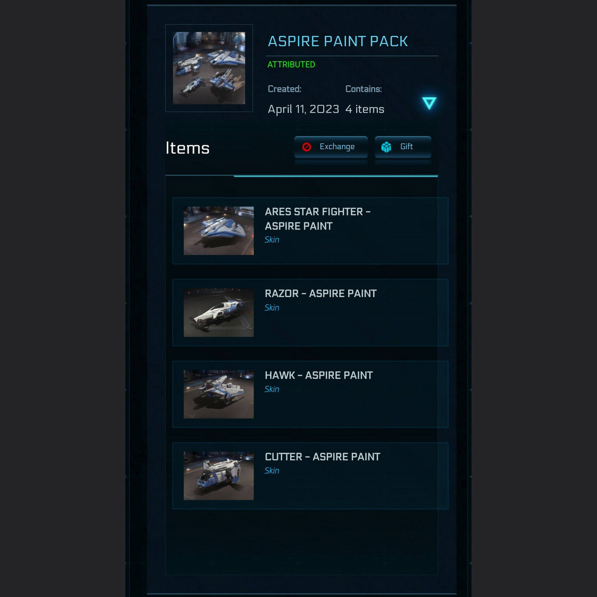 Aspire Paint Pack subscriber exclusive