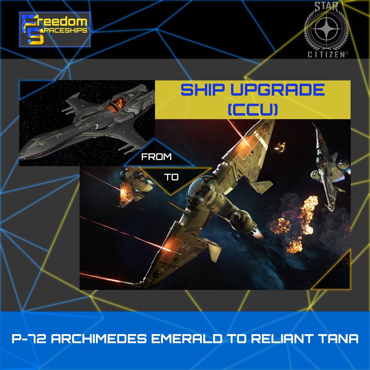 Upgrade - P-72 Archimedes Emerald to Reliant Tana