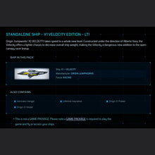 Load image into Gallery viewer, X1 VELOCITY EDITION - O.C. - LTI