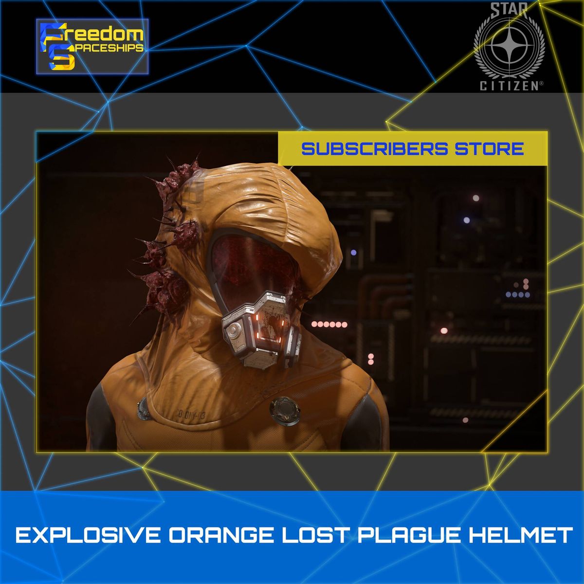 Subscribers Store - Explosive Orange Lost Plague Helmet
