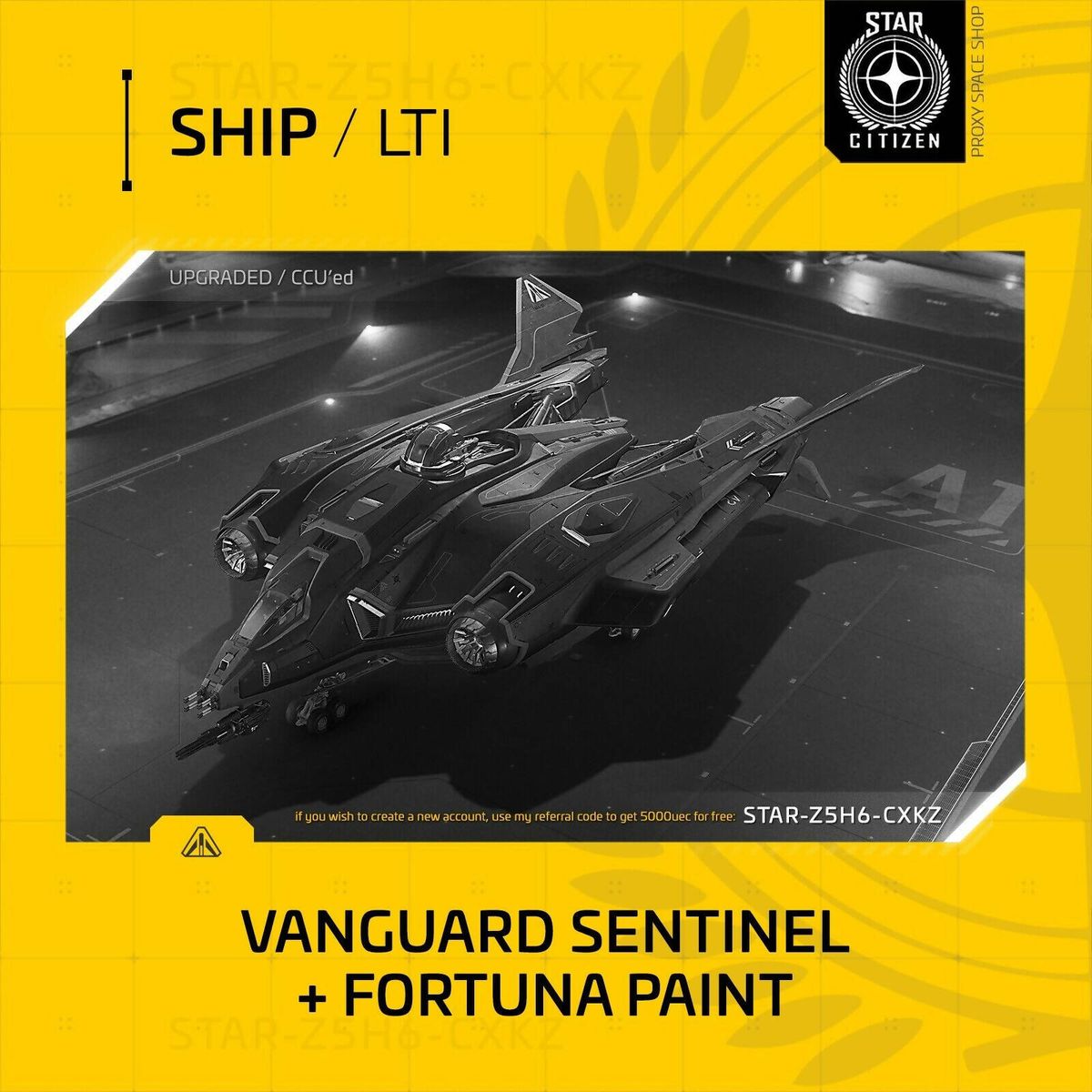 Vanguard Sentinel + Fortuna Paint - LTI - (Lifetime Insurance) - CCU'd