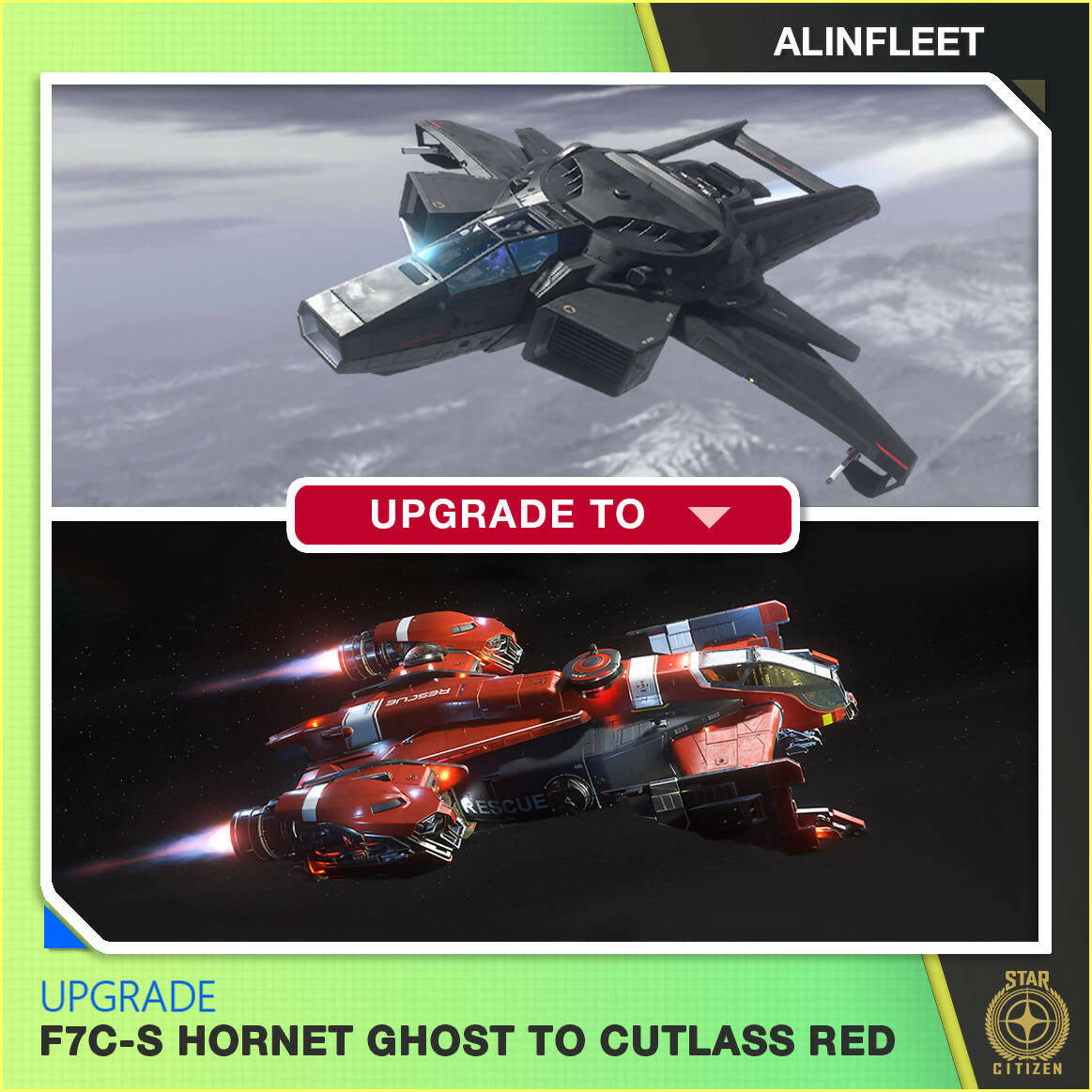 Upgrade - F7C-S Hornet Ghost To Cutlass Red