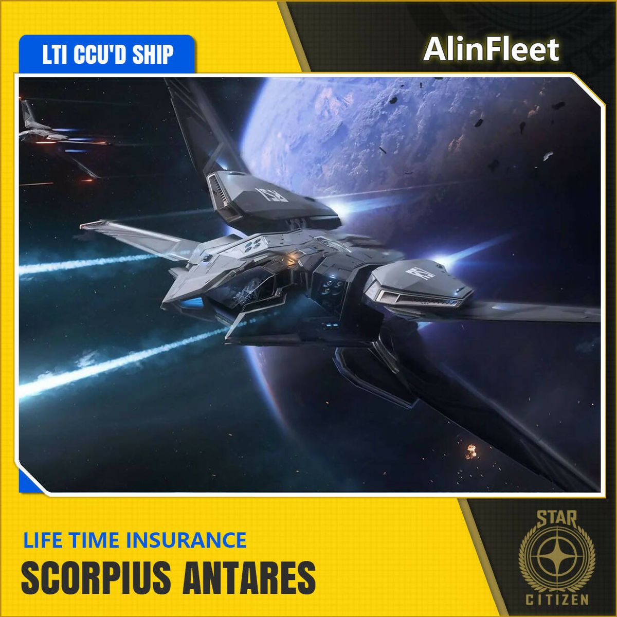 Space-Foundry.com: Scorpius Antares - LTI Insurance - CCU'd Ship