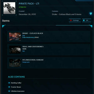 Pirate Pack - LTI (Cutlass Black + 4 other items) | Space Foundry Marketplace.