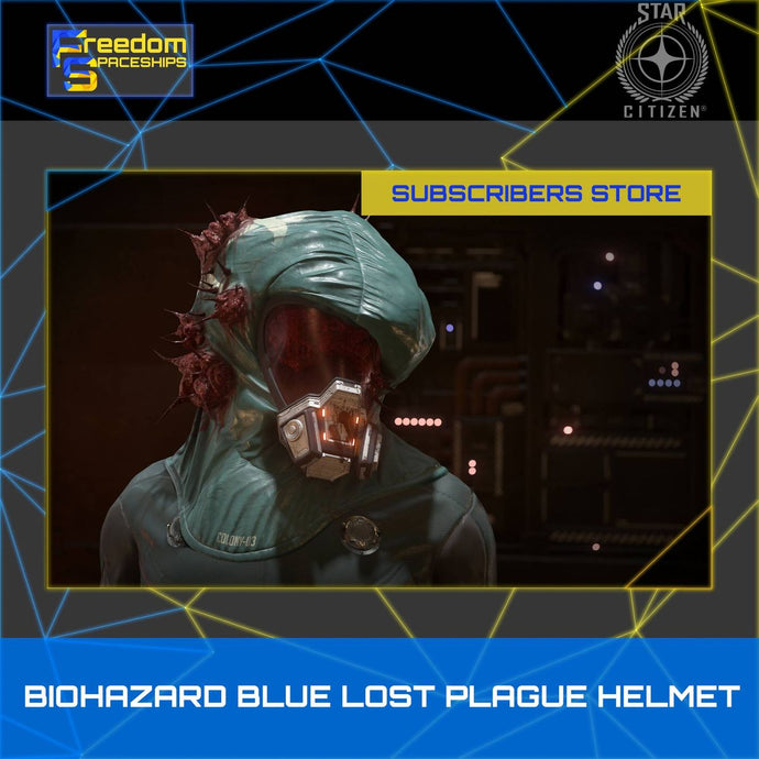 Subscribers Store - Biohazard Blue Lost Plague Helmet